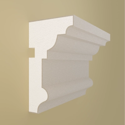 2 Meter G-10 Gesimsprofil mit Acryl-Quarz-Beschichtung, beige